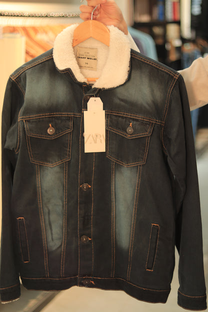 DENIM JECKRT DARK BLUE