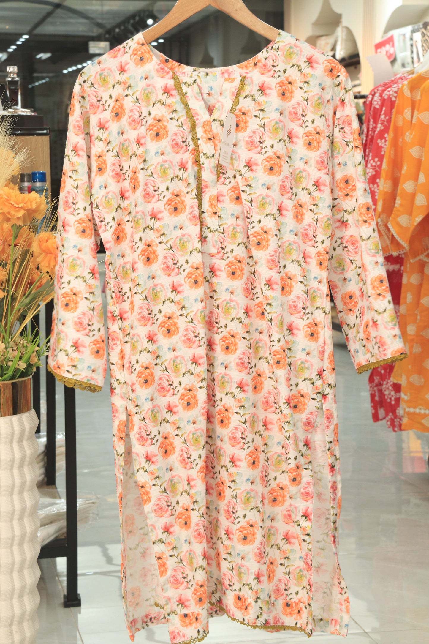 All-Over Floral Printed 3-Piece Lawn Suit