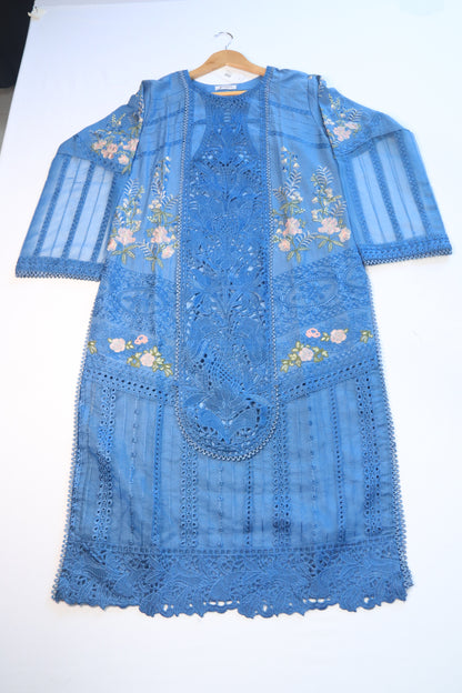 Embroidered 3 Pcs Lawn Suit with Lace Work