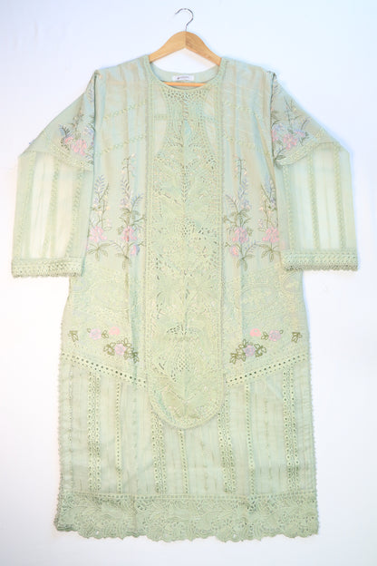 Embroidered 3 Pcs Lawn Suit with Lace Work