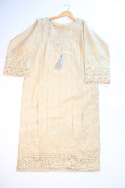 Embroidered Lawn Suit 3Pcs with Textured Dupatta