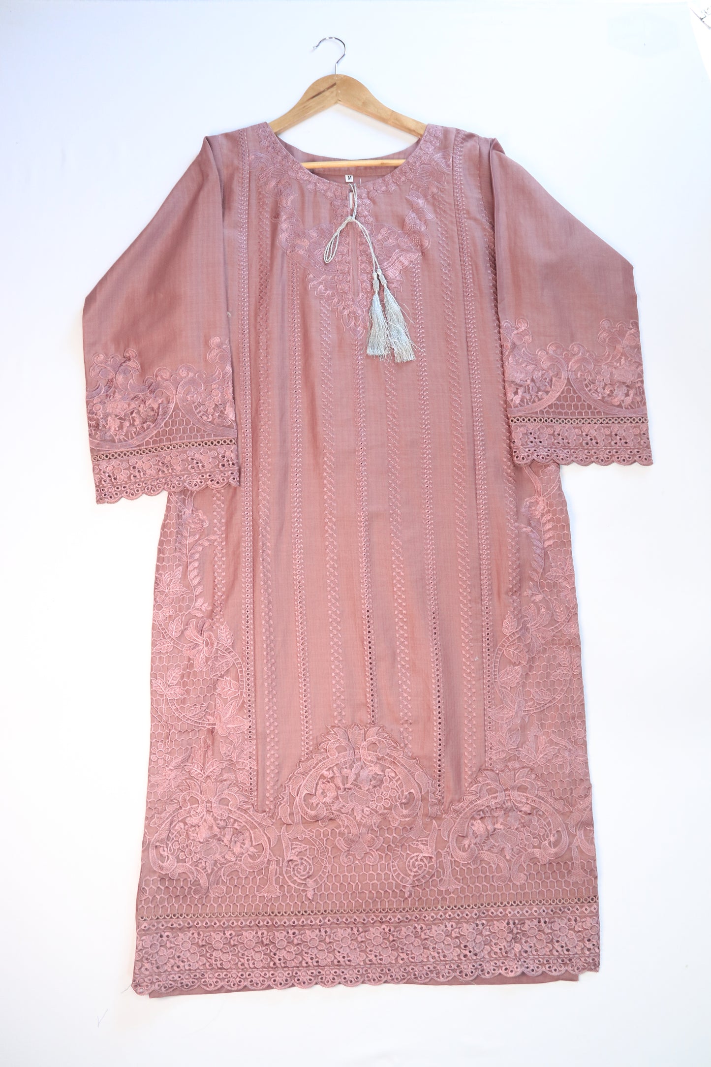 Embroidered Lawn Suit 3Pcs with Textured Dupatta