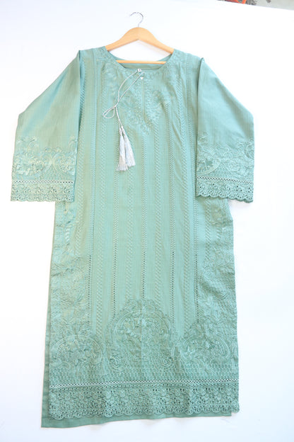 Embroidered Lawn Suit 3Pcs with Textured Dupatta