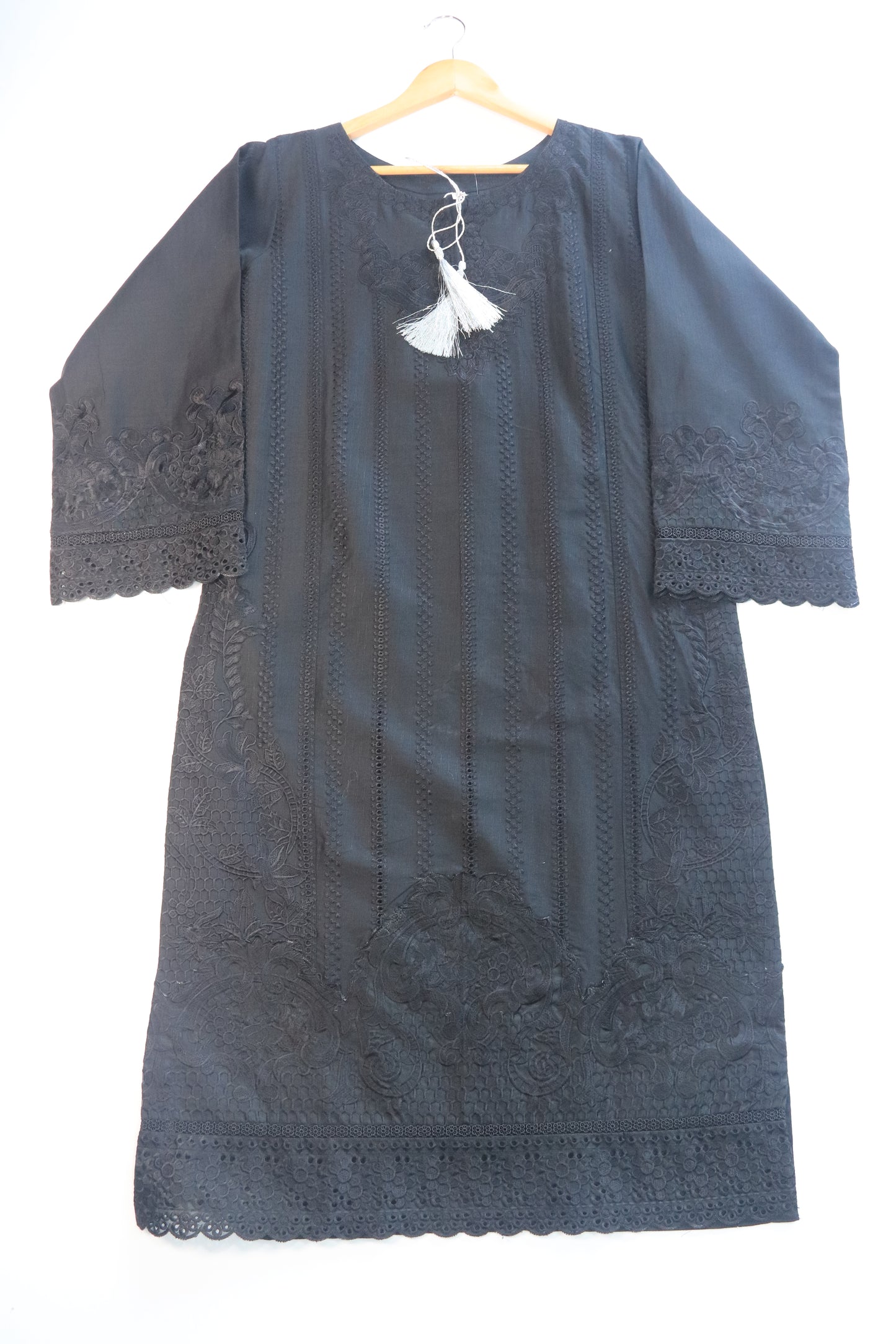 Embroidered Lawn Suit 3Pcs with Textured Dupatta