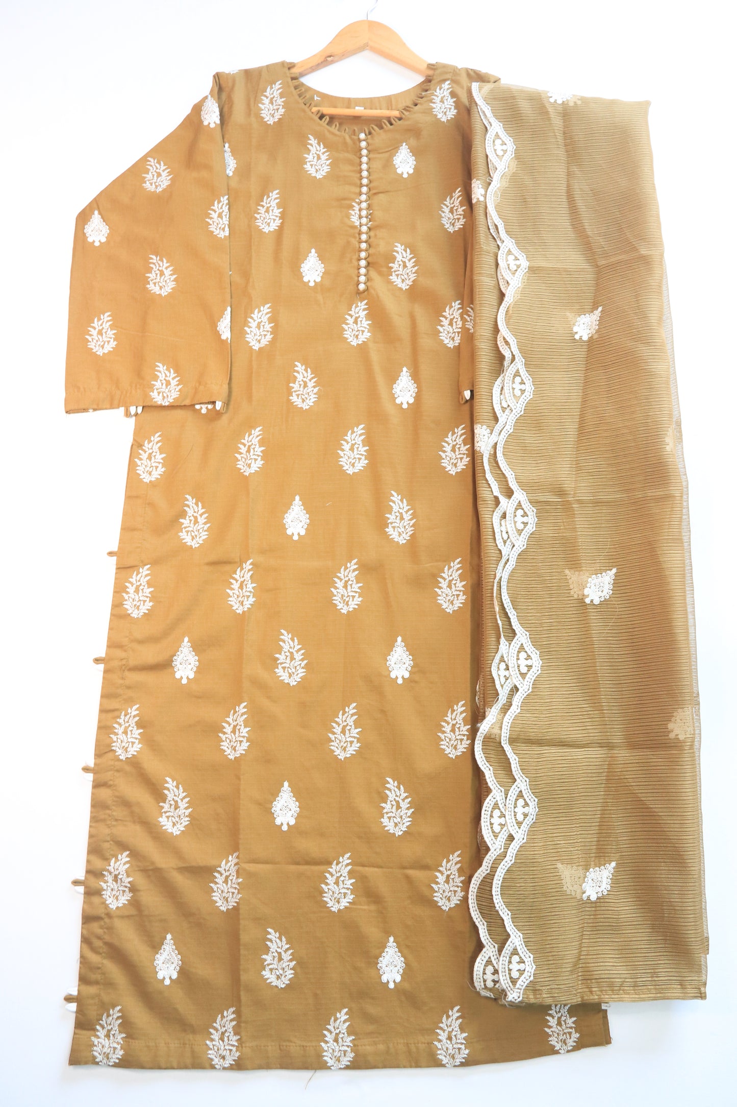 Emb 3Pcs Lawn Suit with Emb Trouser|