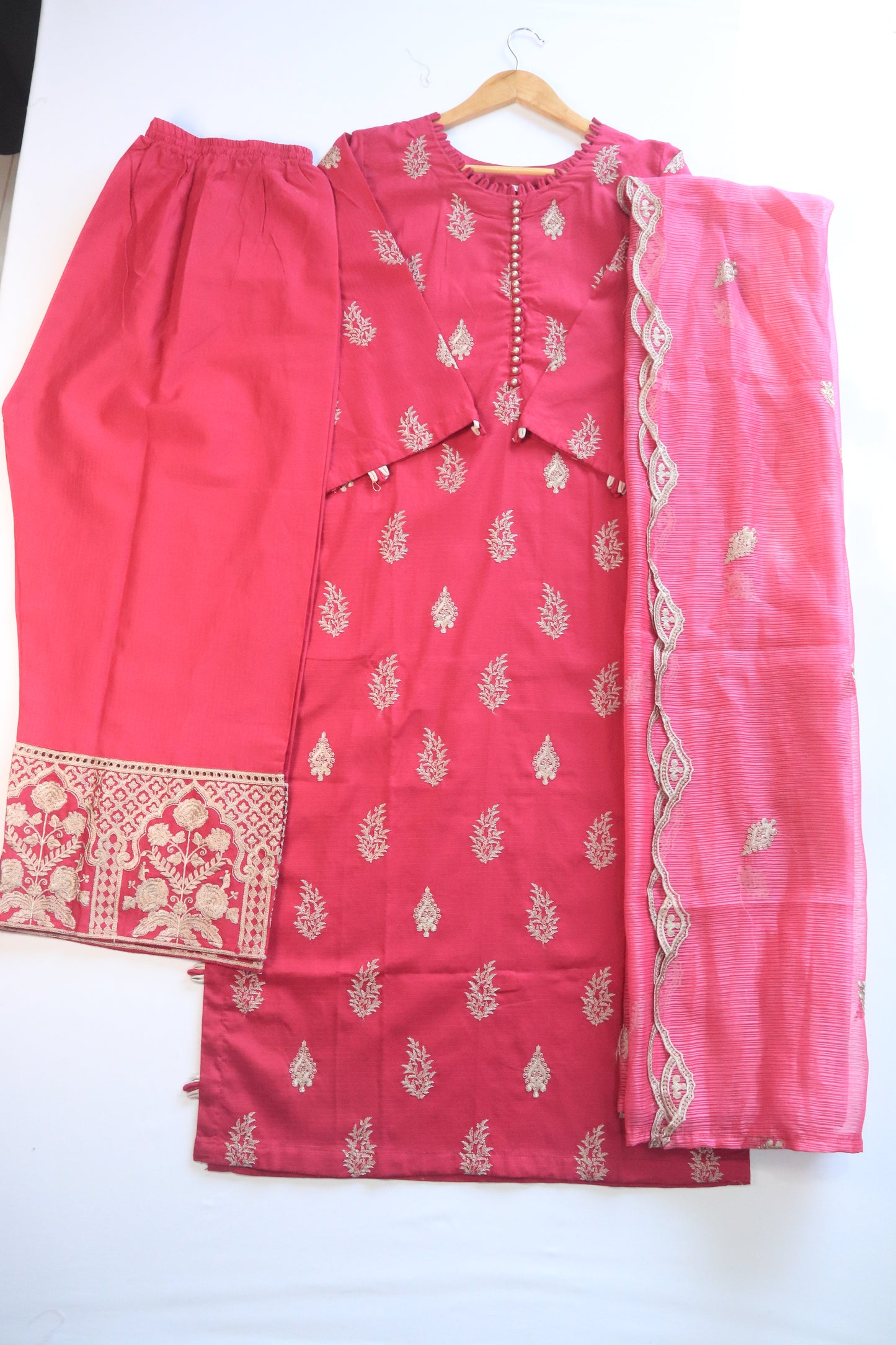 Emb 3Pcs Lawn Suit with Emb Trouser|