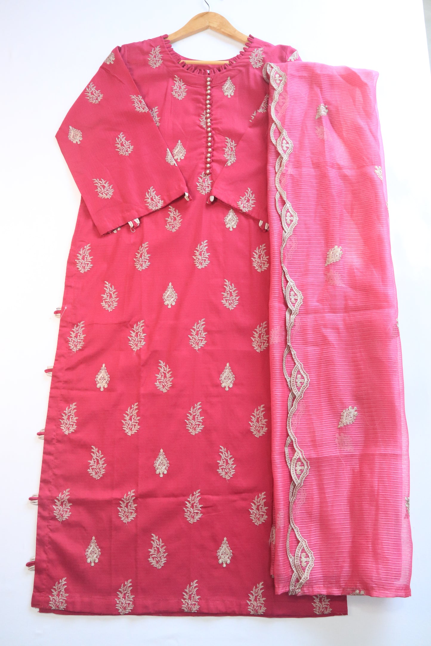 Emb 3Pcs Lawn Suit with Emb Trouser|