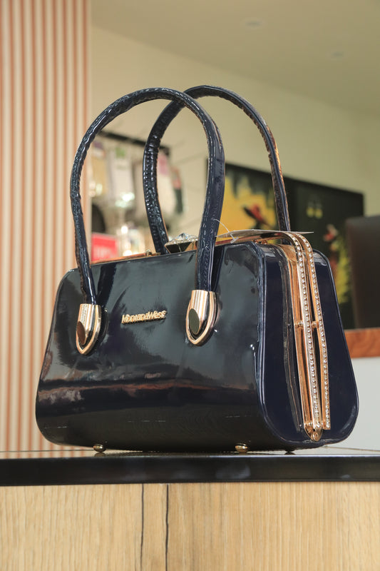 Classic Wine  Top Handle Handbag