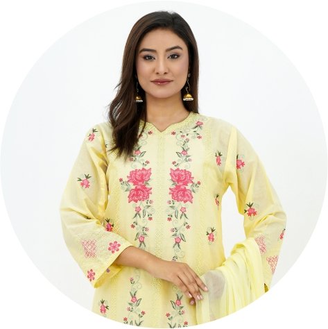 1 Embroided Lown